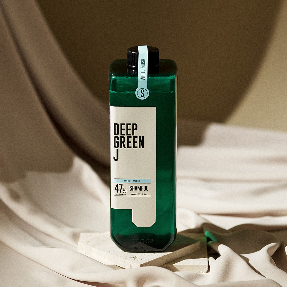 [제이숲] 딥그린제이 네이처 샴푸 1000ml - 화이트머스크