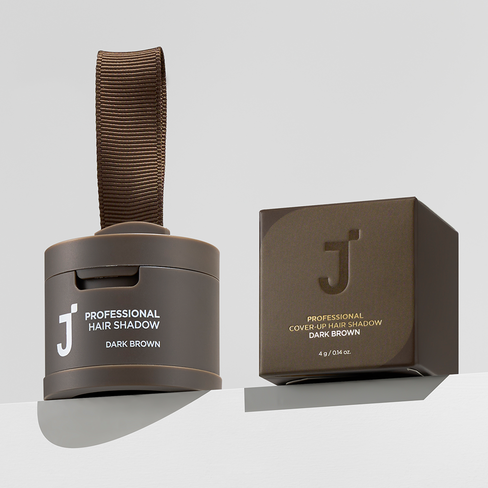 [제이숲] 프로페셔널 커버업 헤어 섀도우 4g, 다크브라운