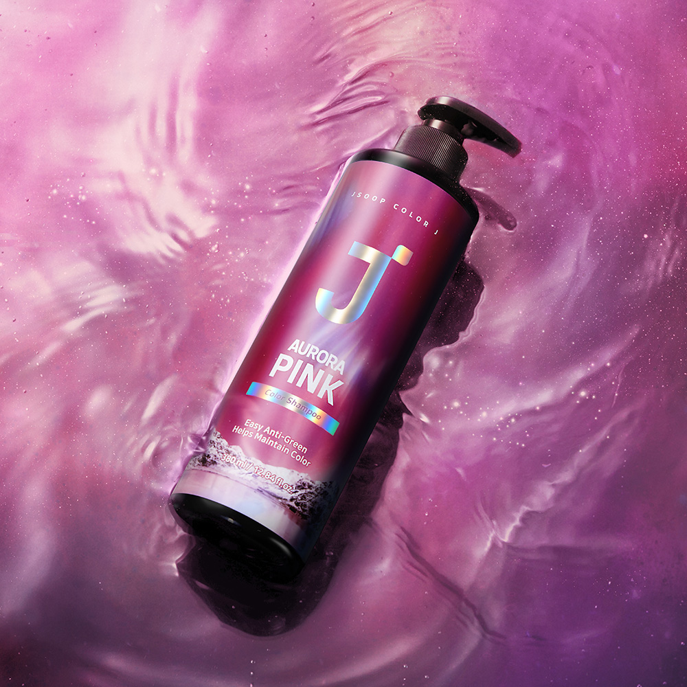 [제이숲] 컬러제이 오로라 보색 샴푸 380ml - 핑크