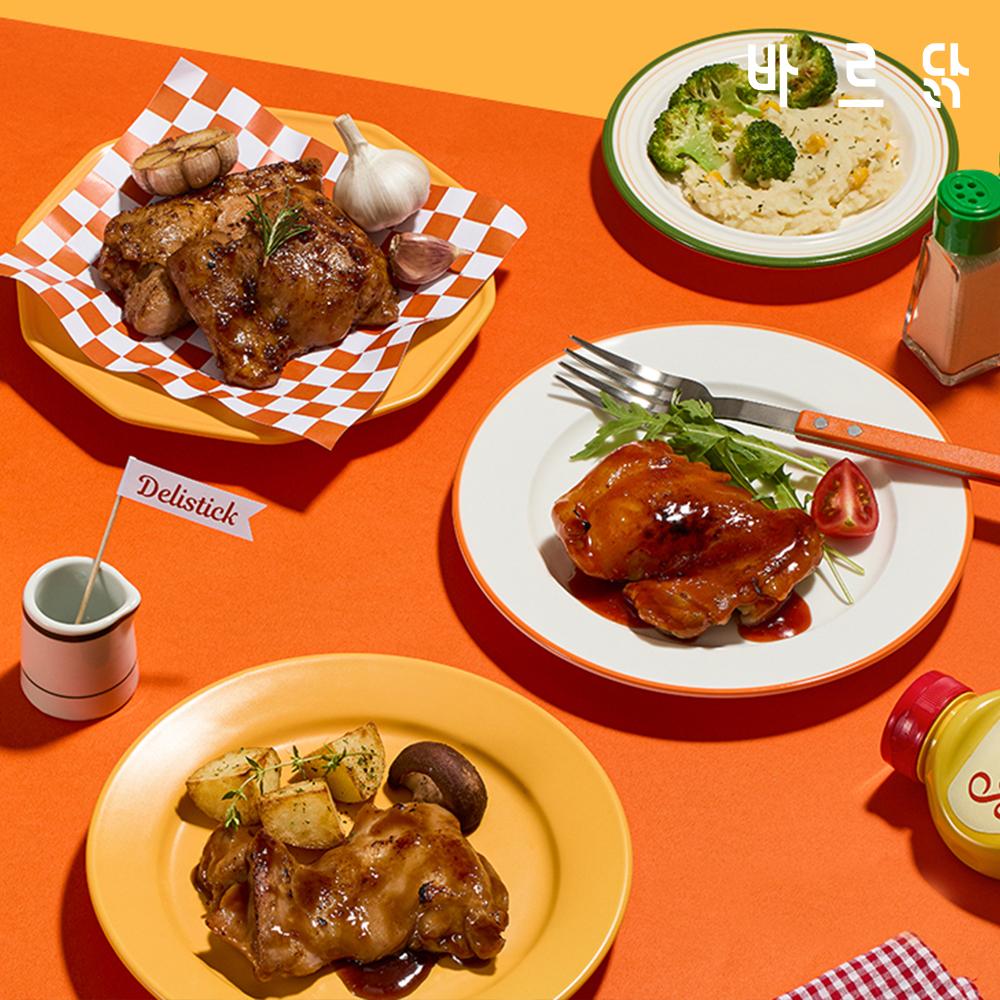 [바르닭] 딜리스틱 소스 닭다리살 3종 9팩