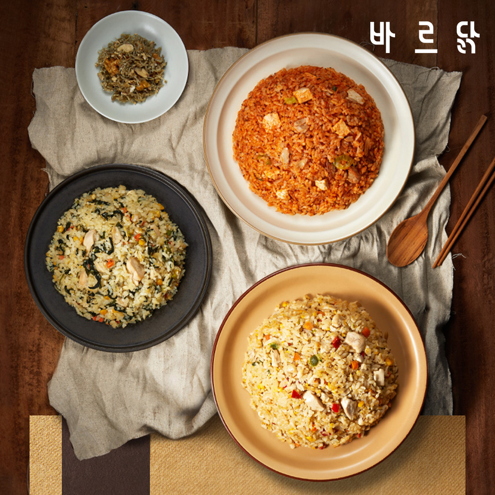 [바르닭] 닭가슴살 곤약 볶음밥 3종(9/15/22팩)
