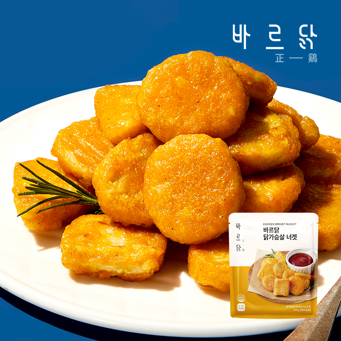 [바르닭] 닭가슴살 너겟(6/13/20팩)