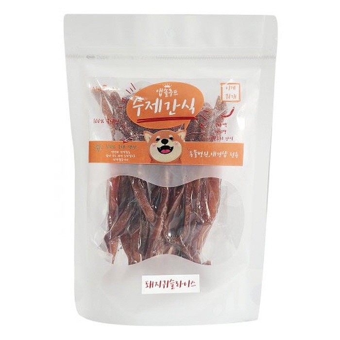 앱솔루트 수제간식 돼지귀 슬라이스 80g