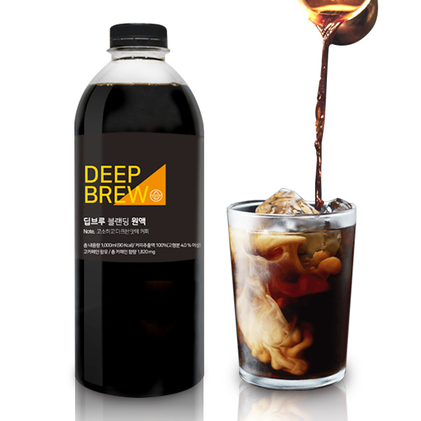딥브루잉 콜드브루커피 블랜딩/브라질/콜롬비아/케냐 1000ml