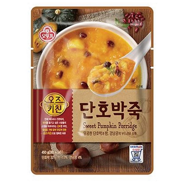 오즈키친 단호박죽 450g 파우치 오뚜기