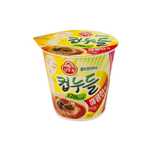 컵라면 컵누들 매콤한맛 1박스 37.8gx6개입 오뚜기