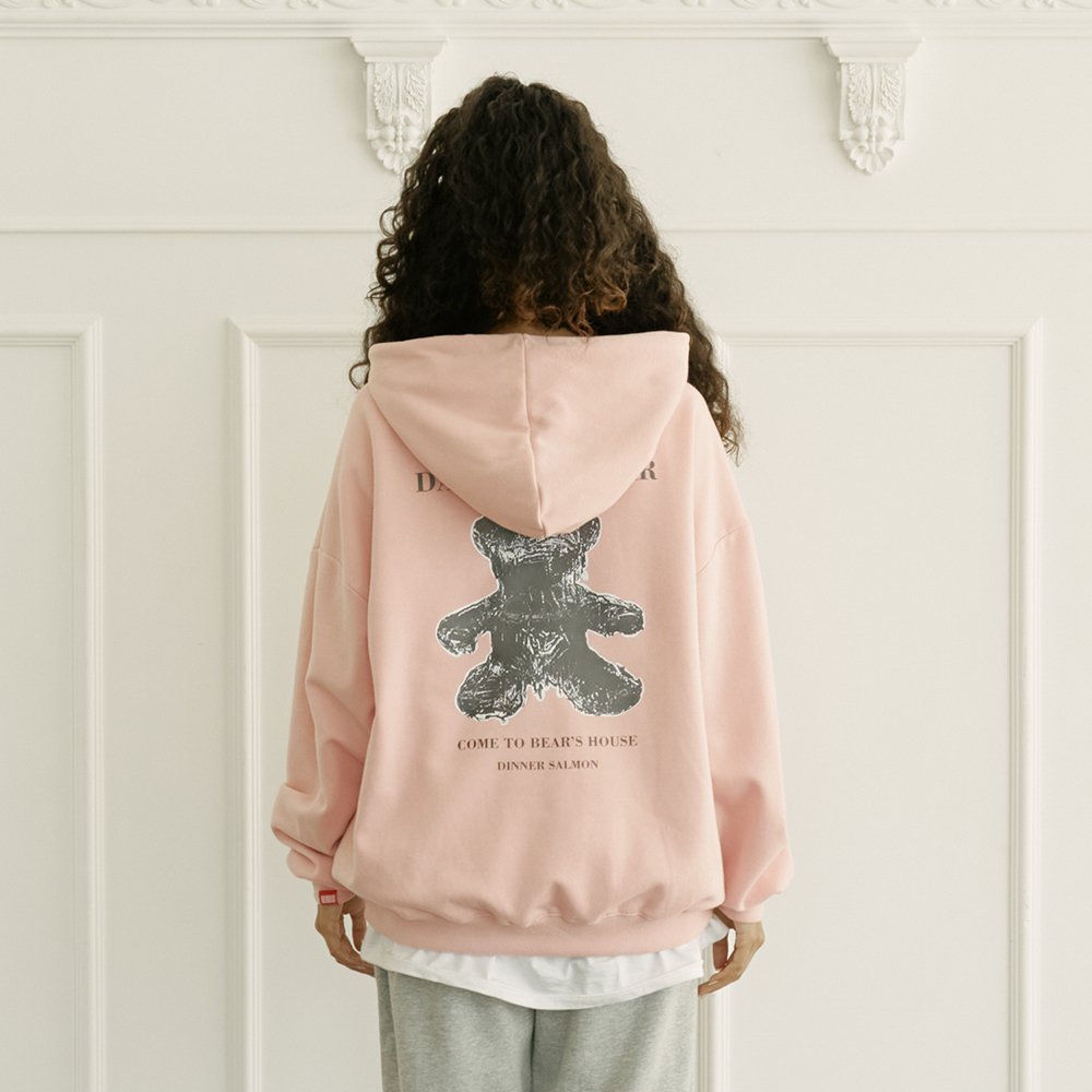 패션 바이 카카오 | [당일발송/기모추가] 다크베어 후드티 오버핏 후드 여성여자 SIS_0002, image size:1000x1000