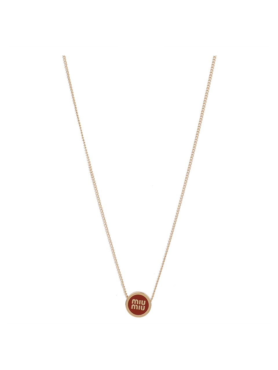 MIU MIU 미우미우 메탈 목걸이 5IC096-2F6T-F0033