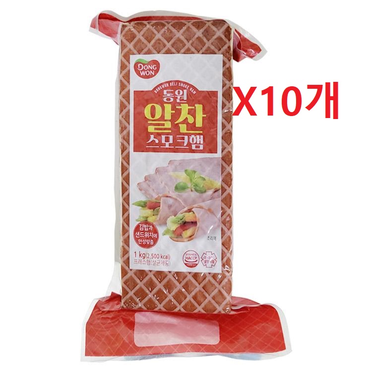 박스/(알찬)알뜰스모크햄1kgX10개/동원