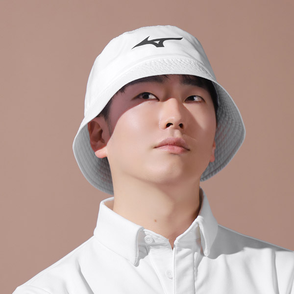 [미즈노] RB 골프 버킷햇 벙거지 방수 경량 사이즈조절 모자 52KW2370