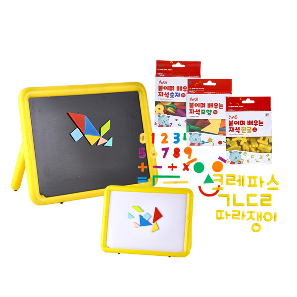 앙면자석칠판과자석3종(11201948-11)