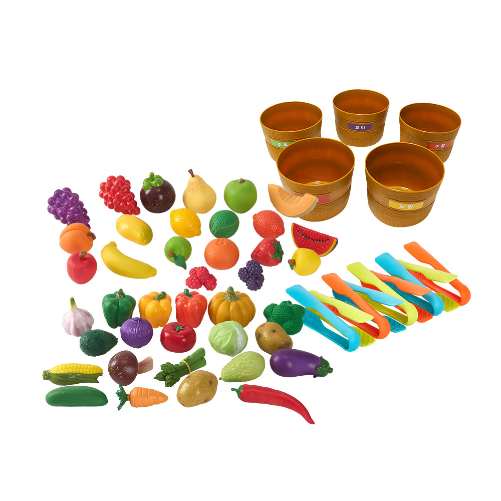 말랑말랑한과일+야채+바구니+집게세트(11201065-11)