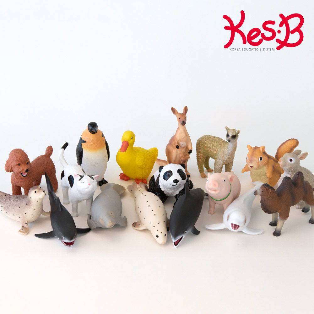 소프트월드애니멀17종세트(소프트반려동물6종+소프트바다동물6종+소프트세계의동물5종)(11201062-11)