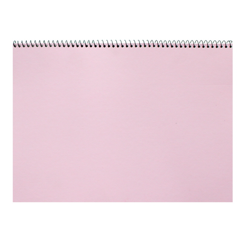 PACK_꾸꾸까까 컬러 스케치북(8절/17매)-핑크_10개묶음