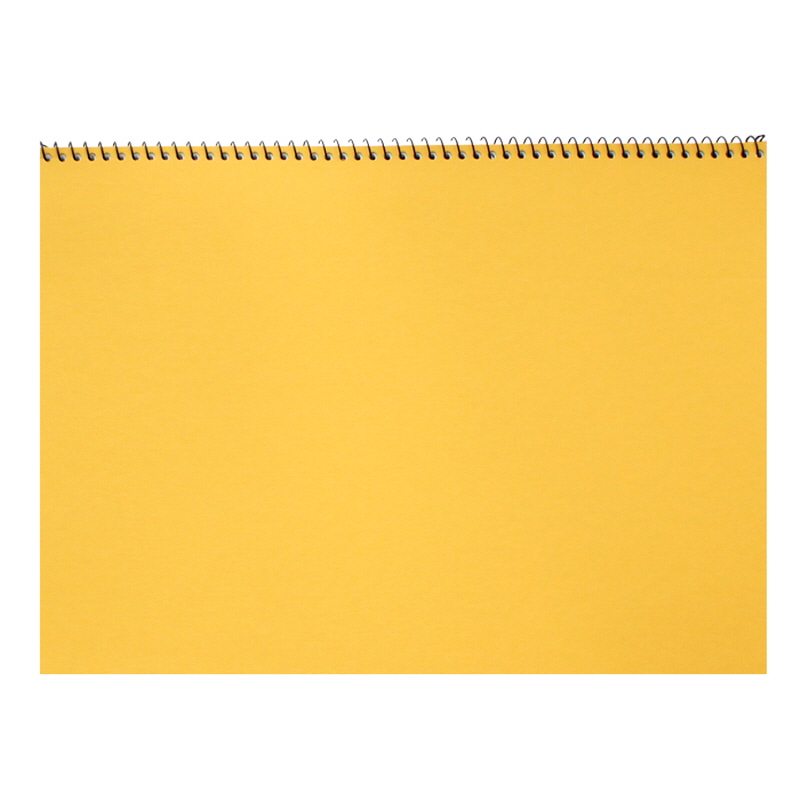 PACK_꾸꾸까까 컬러 스케치북(8절/17매)-옐로우_10개묶음