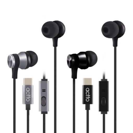 엑토 ERP-114 글림 타입C 이어폰 (블랙)