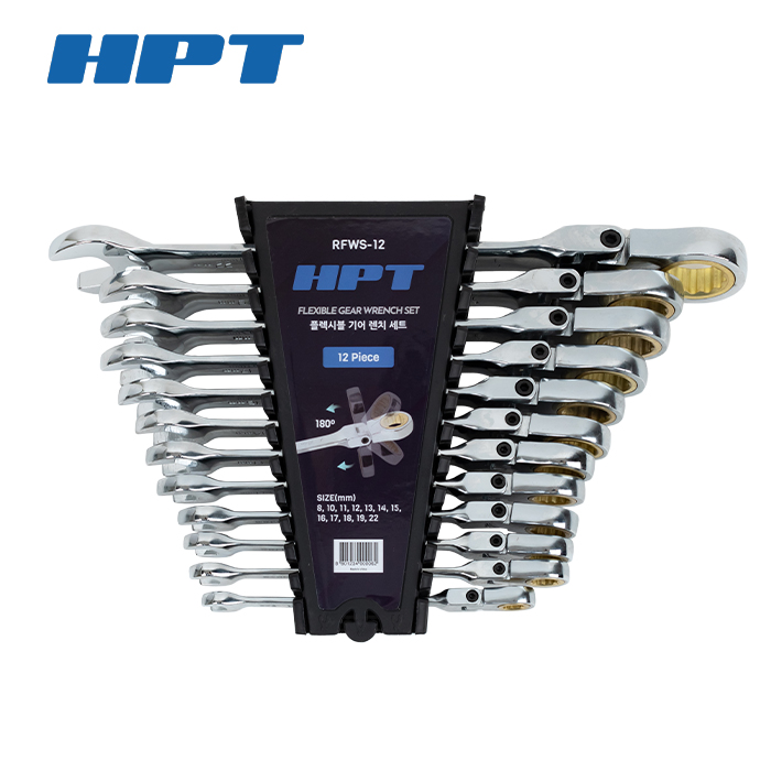 HPT RFWS-12 플렉시블 기어렌치 라쳇렌치 세트 12PCS