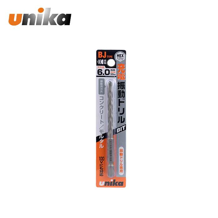 유니카 콘크리트 기리 육각 BJ-6.0 6.0mm 석재 드릴날