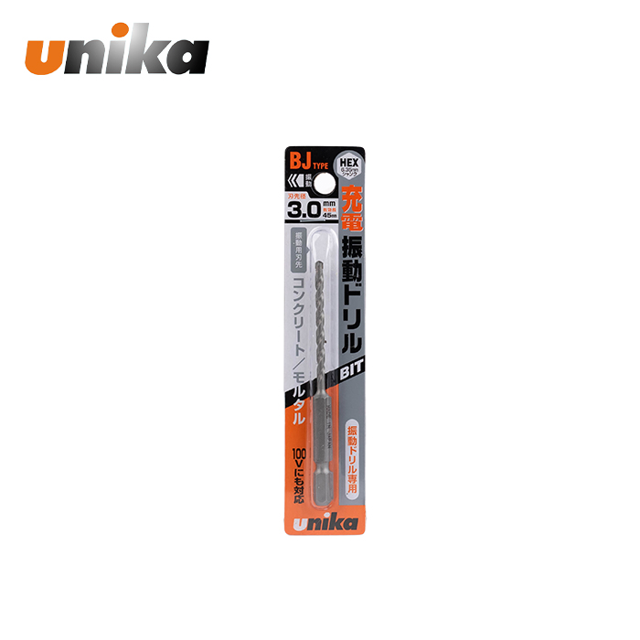 유니카 콘크리트 기리 육각 BJ-3.0 3mm 석재 드릴날