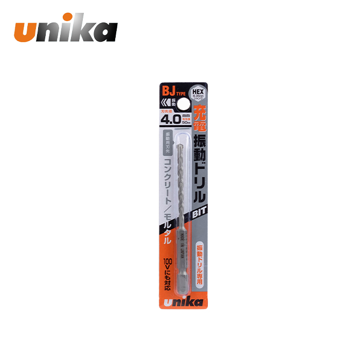 유니카 콘크리트 기리 육각 BJ-4.0 4.0mm 석재 드릴날