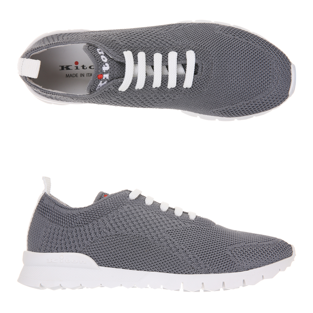 [국내/당일]25SS USSFITS N0080908 GREY 키톤 로고 텅 런닝 메쉬 스니커즈