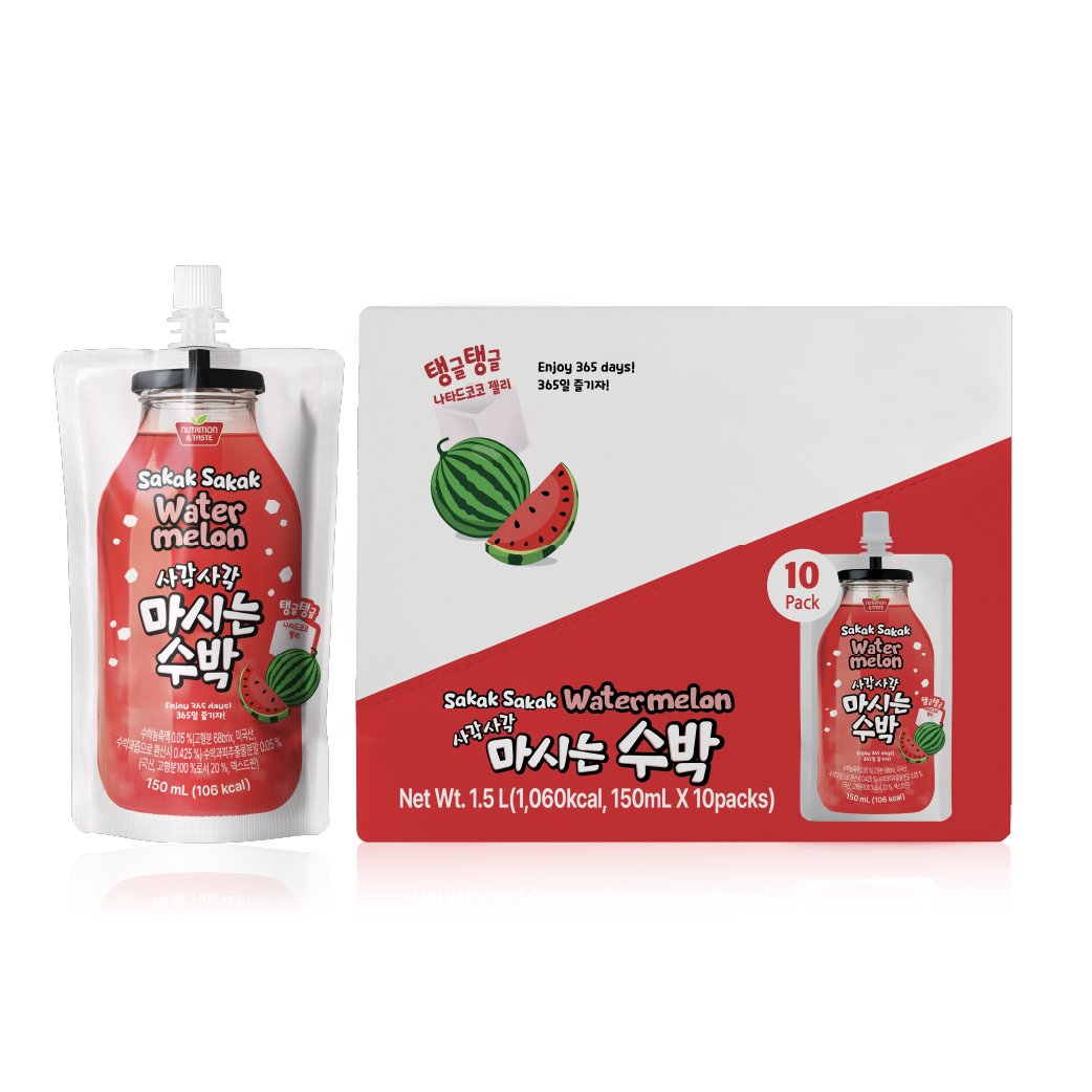 보람바이오 사각사각 마시는 수박 150ml 10팩