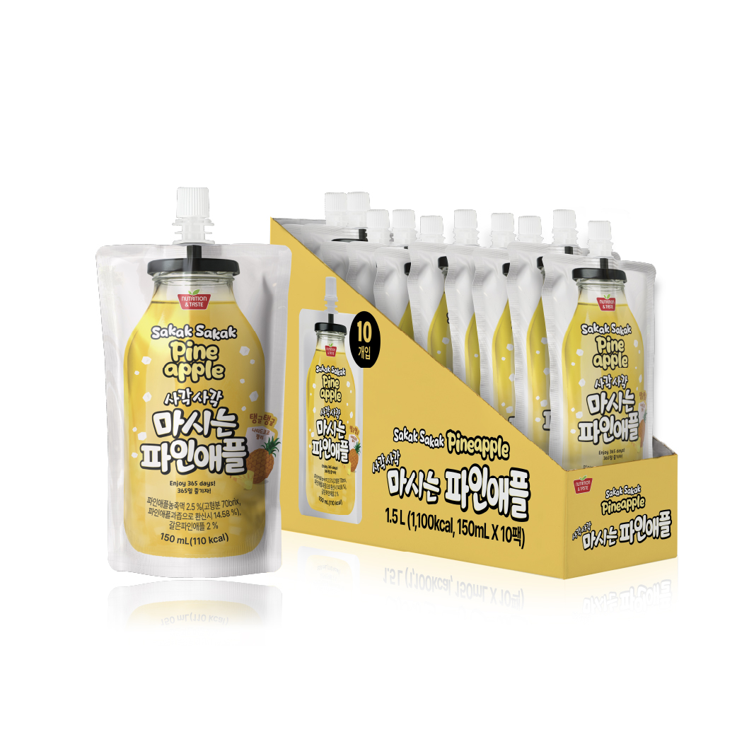 보람바이오 사각사각 마시는 파인애플 150ml 10팩