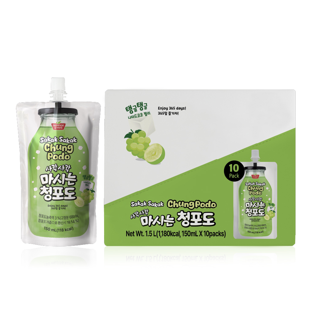보람바이오 사각사각 마시는 청포도 150ml 10팩