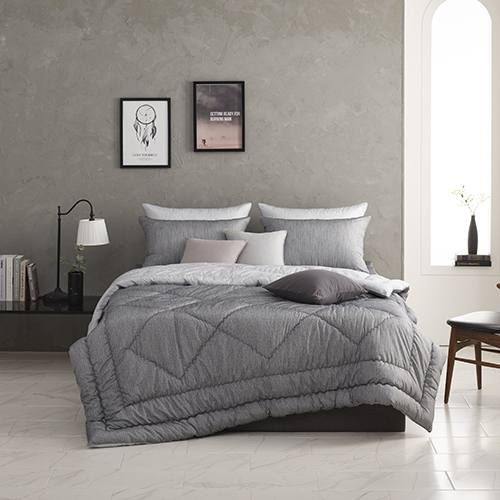 [알레르망] 데런2 차렵이불 D 2종세트B 그레이(리버서블)