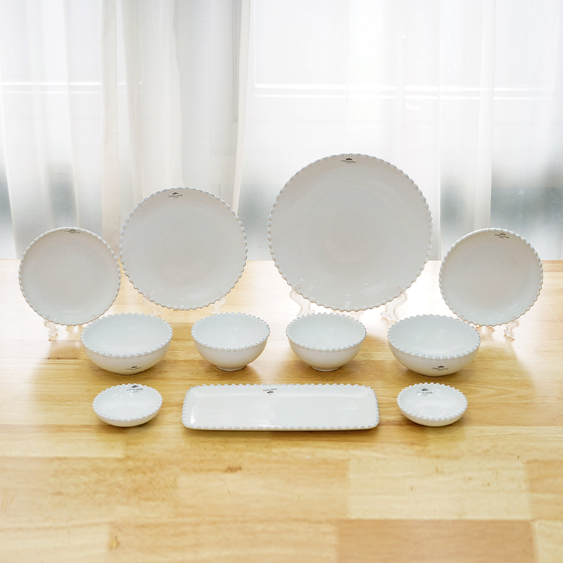 [코스타노바 화이트펄]_2인 한식그릇세트 11p (A타입)_화이트