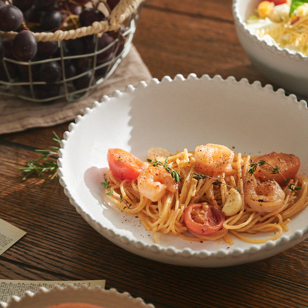 [코스타노바 화이트펄]_파스타볼 23cm_릴리그린