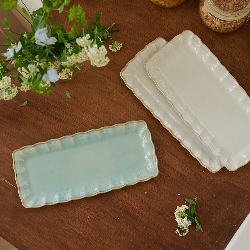 [코스타노바 올리바]_직사각접시 30cm _화이트