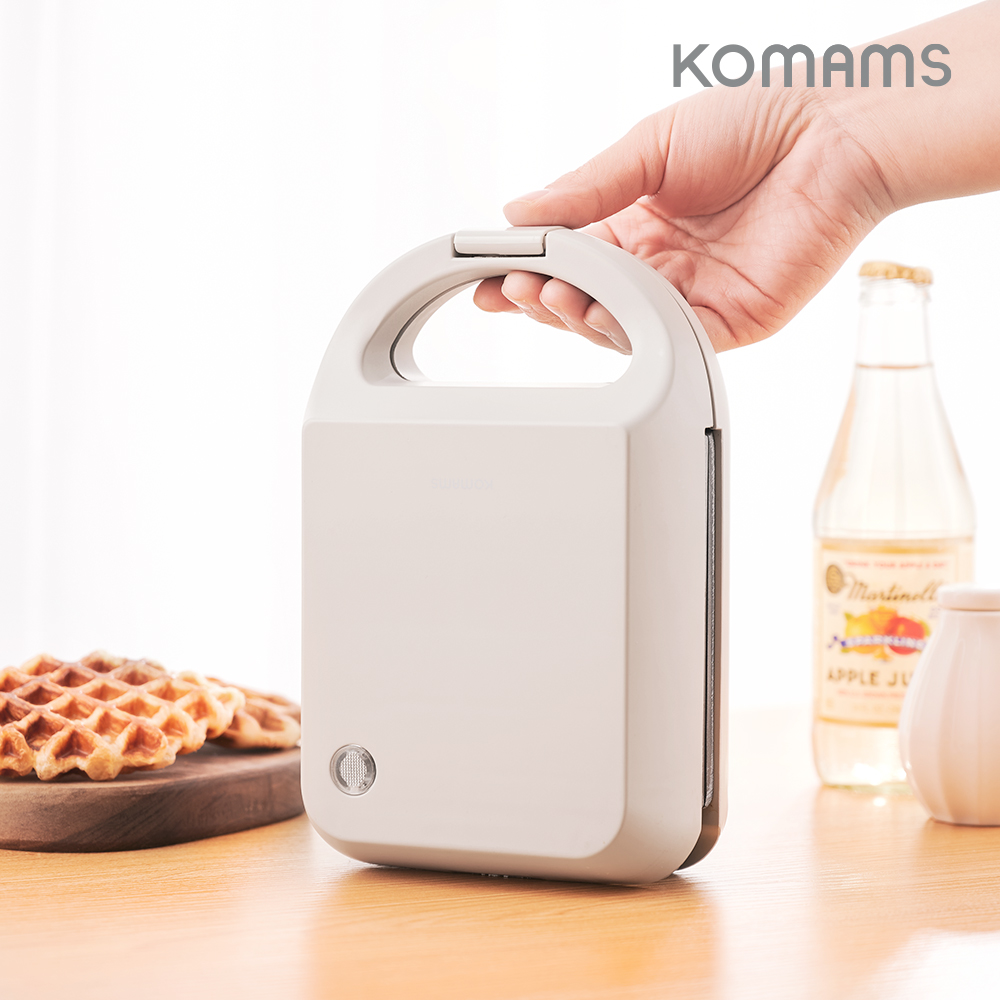 코맘스 1구 샌드위치 와플메이커 그레이 - WM1169G