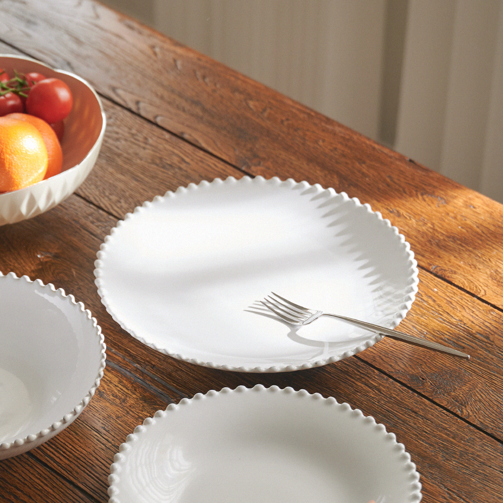 [코스타노바 화이트펄]_디너접시 28cm_화이트