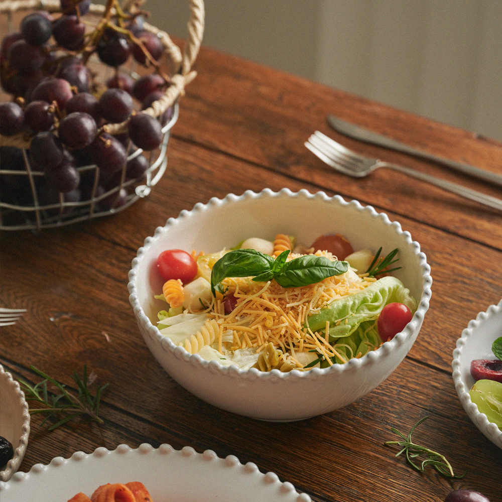 [코스타노바 화이트펄]_면기 19cm_크림