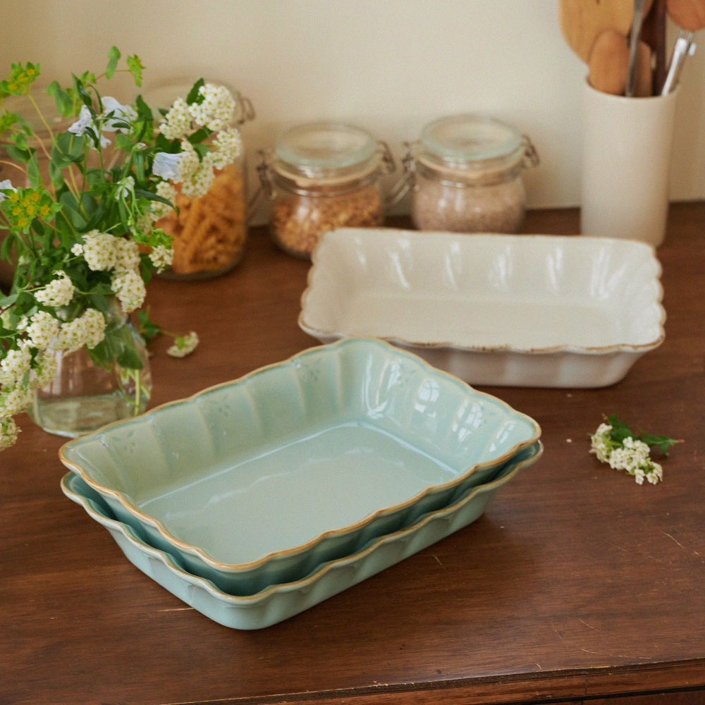 [코스타노바 올리바]_사각오븐접시 30cm _화이트