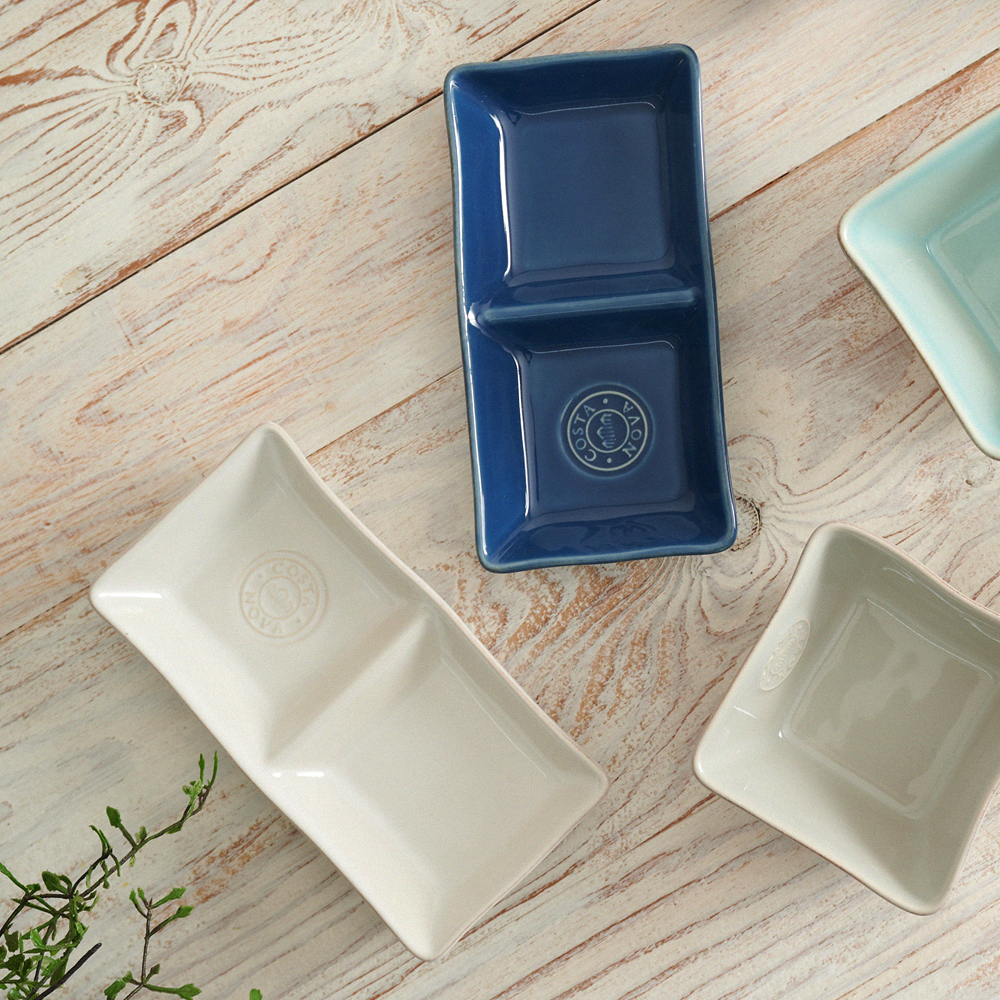 [코스타노바 노바]_2칸접시 20cm_화이트