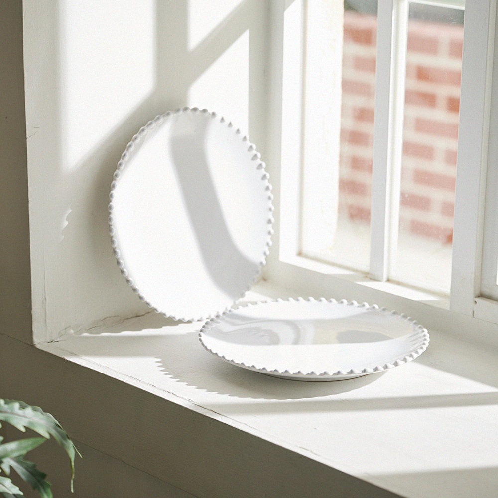 [코스타노바 화이트펄]_샐러드접시 22cm_화이트