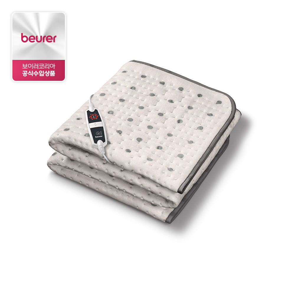 보이러 전기요 UB06 1인용 싱글 6단 빅 도트 베이지