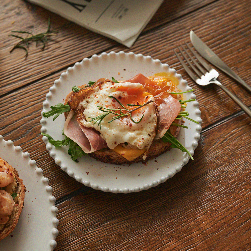 [코스타노바 화이트펄]_브래드접시 17cm_크림