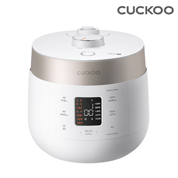 [쿠쿠] 10인용 더 라이트 트윈프레셔밥솥 매트화이트&샴페인골드 CRP-ST1010FW
