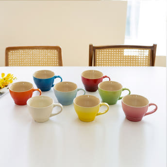 르크루제 자이언트 카푸치노컵 400ml 팜