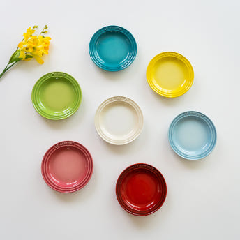 르크루제 원형접시 15cm 팜