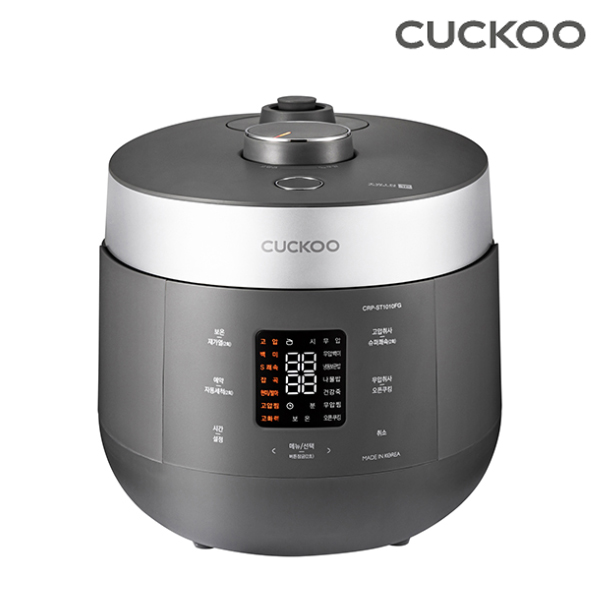 [쿠쿠] 10인용 더 라이트 트윈프레셔밥솥 어반그레이&화이트실버 CRP-ST1010FG