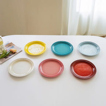 르크루제 원형접시 19cm 펄