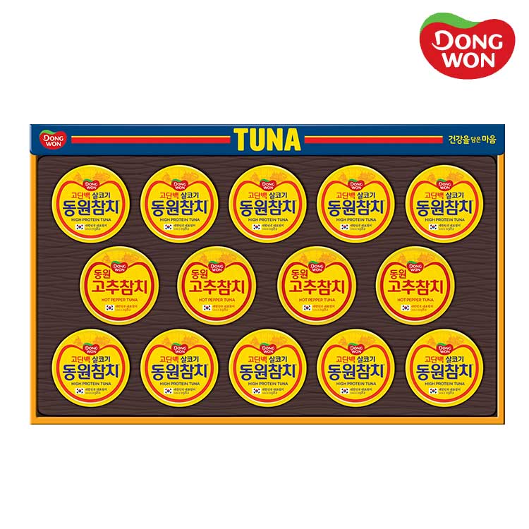 [26년설][동원선물세트] 동원참치 S14호 (라이트스탠다드 90g 10캔 + 고추참치 90g 4캔)