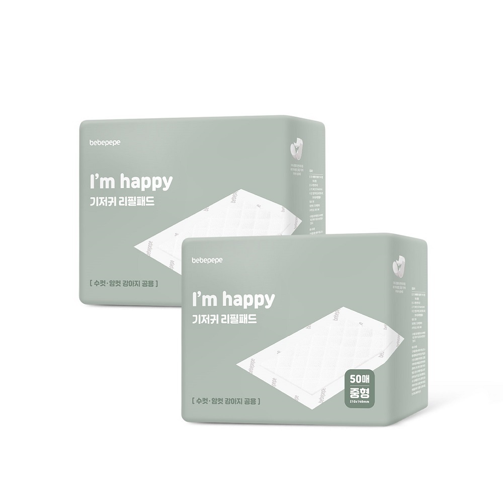 베베페페 리필용 강아지기저귀 리필패드 중형 2팩