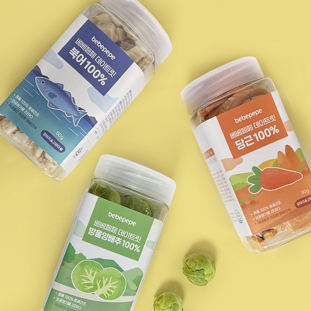 베베페페 고양이 강아지 수제 간식 동결건조 데이트릿 요거트