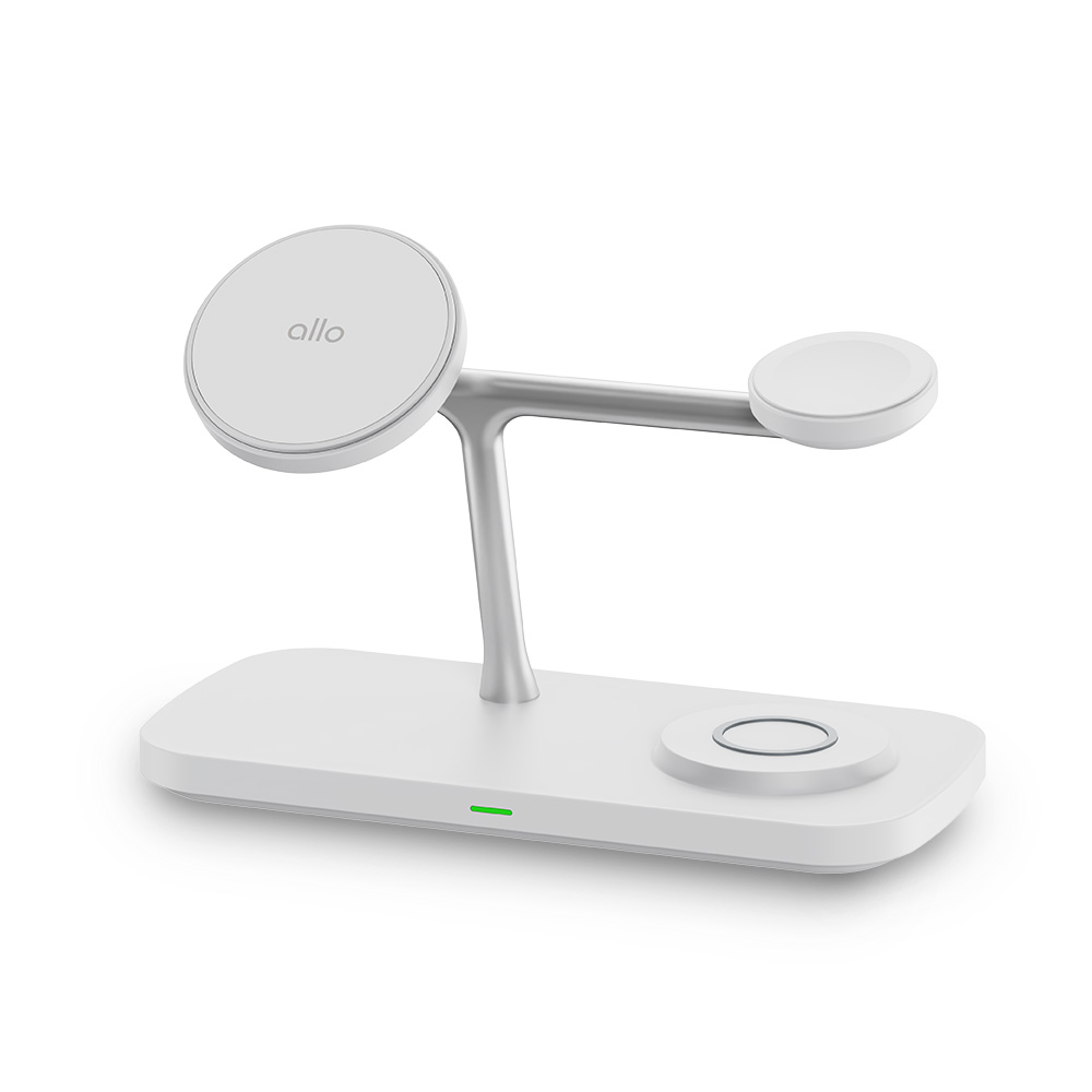 [알로코리아] Qi2 20W 3in1 맥세이프 갤럭시 아이폰 고속 멀티 무선 충전기 UC320WQI2