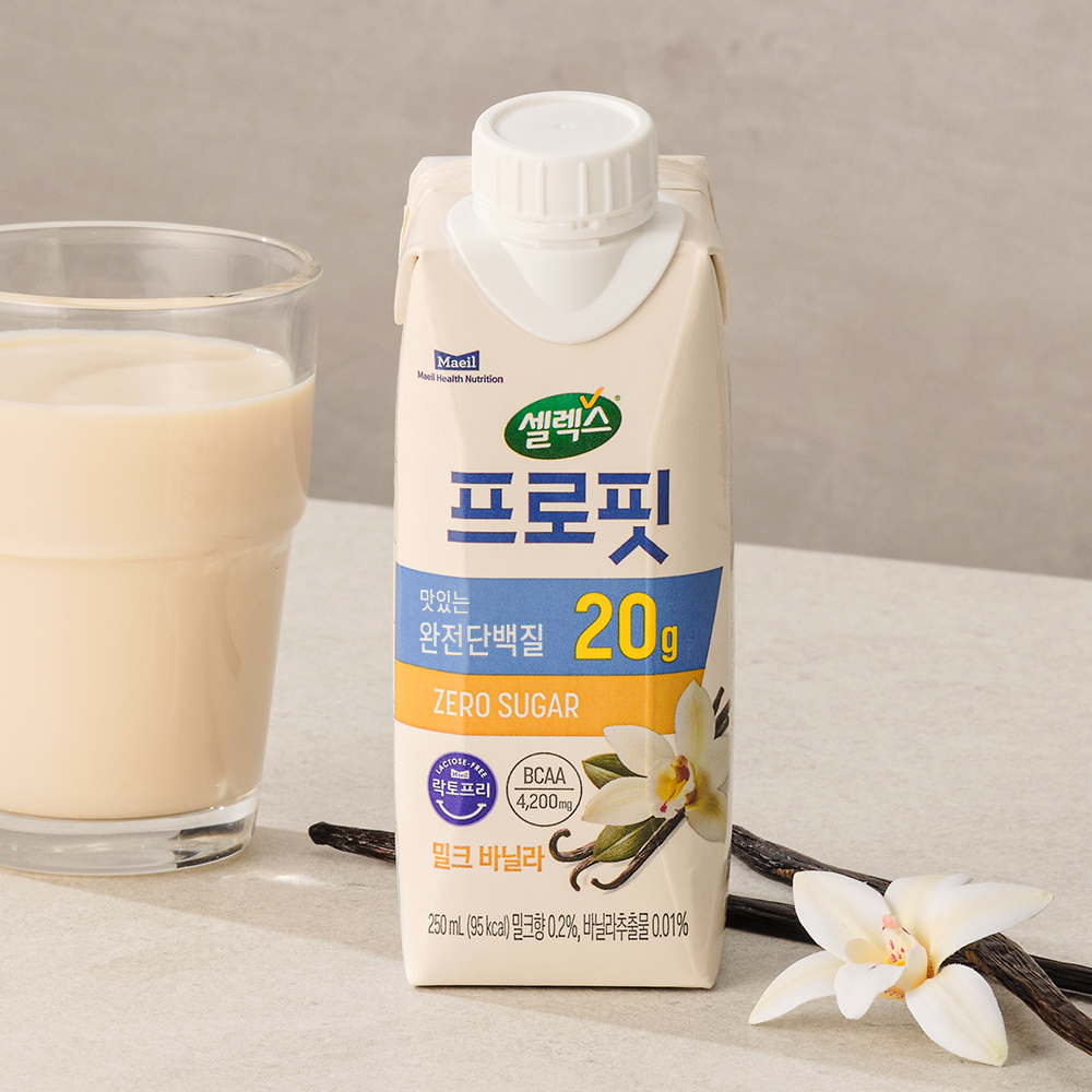 [셀렉스] 프로핏 완전단백질 밀크 바닐라 드링크 250ml 18팩